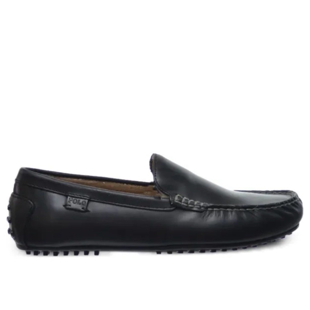 Polo Ralph Lauren Woodley Smooth Pull Up Leather Loafers